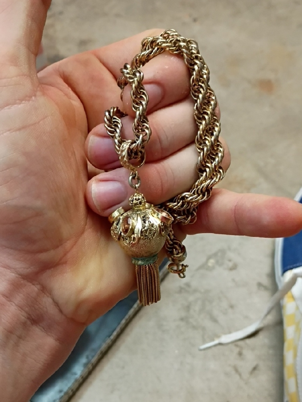 Gold-Tone Tassel Pendant Necklace - Women Jewelry